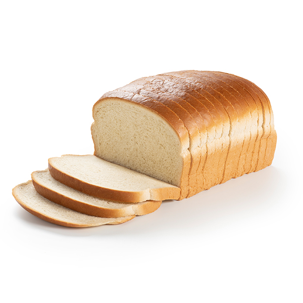 A white bread loaf